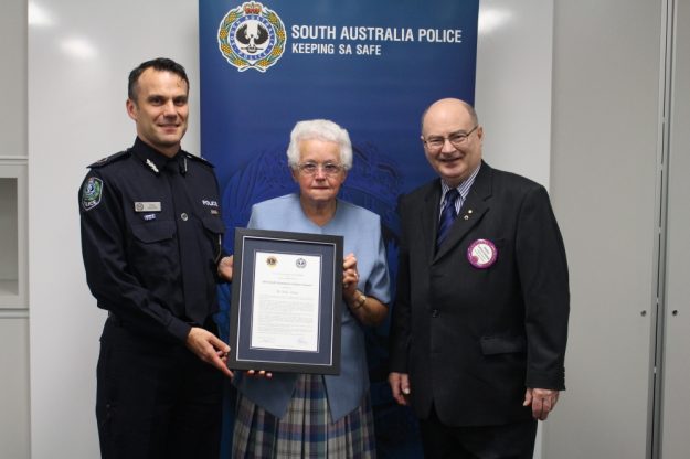 Lions & SAPOL SA Citizen of the Year Award Recipient Judy Dunn