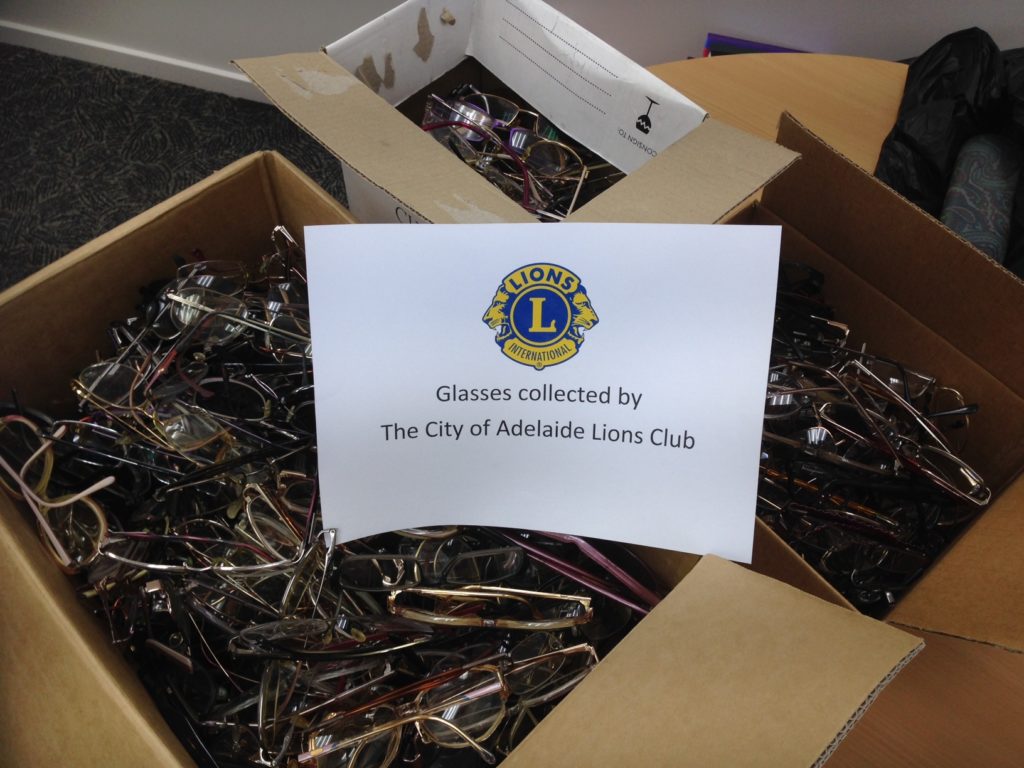 Glasses donated to Lions Recycle For Sight Program