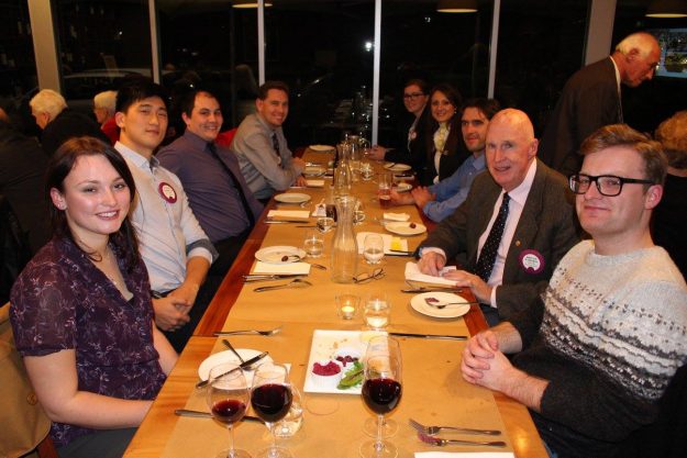 Lion members at handover dinner 2016