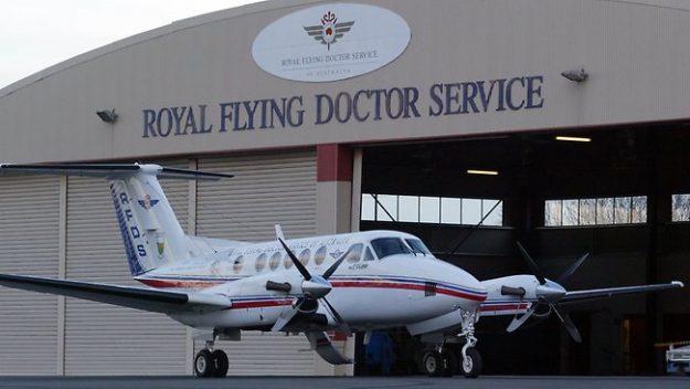 The Royal Flying Doctor Service plane