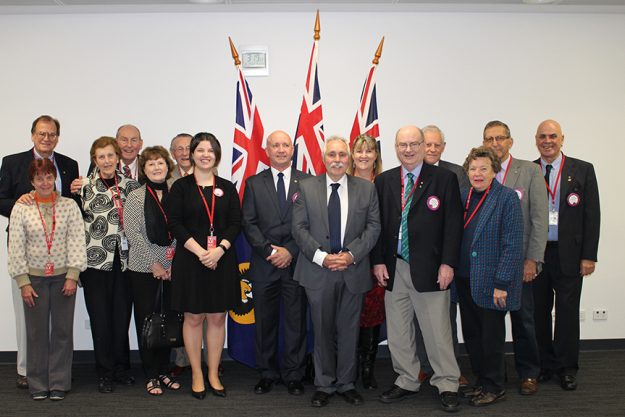 Lions Citizen of the Year Award Recipient with Lion Members and Partners