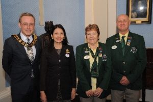 Lord Mayor & District Governor at the Town Hall