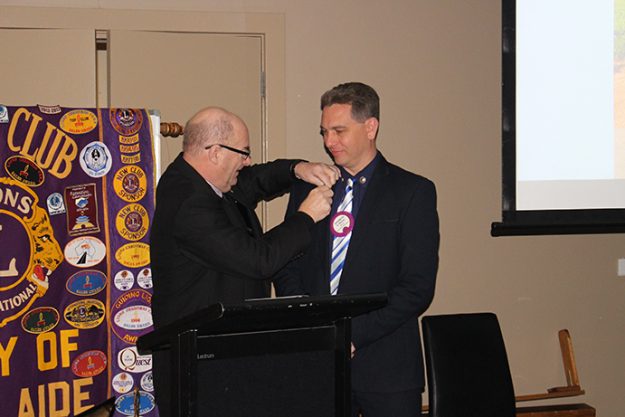 President Andrew being reinducted President Andrew being reinducted