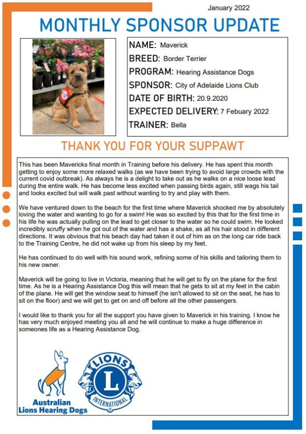 January Monthly sponsor update