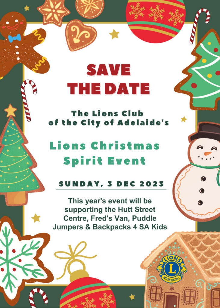 Lions xmas spirit event save the date